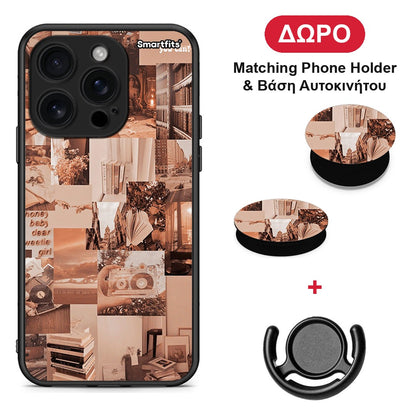 Collage You Can - iPhone 16 Pro θήκη + Δώρο Phone Holder & Βάση Αυτοκινήτου