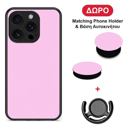 Cotton Candy Pink - iPhone 16 Pro θήκη + Δώρο Phone Holder & Βάση Αυτοκινήτου