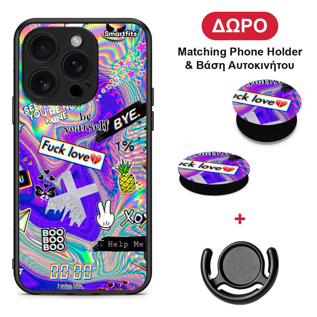 Game Over - iPhone 16 Pro θήκη + Δώρο Phone Holder & Βάση Αυτοκινήτου