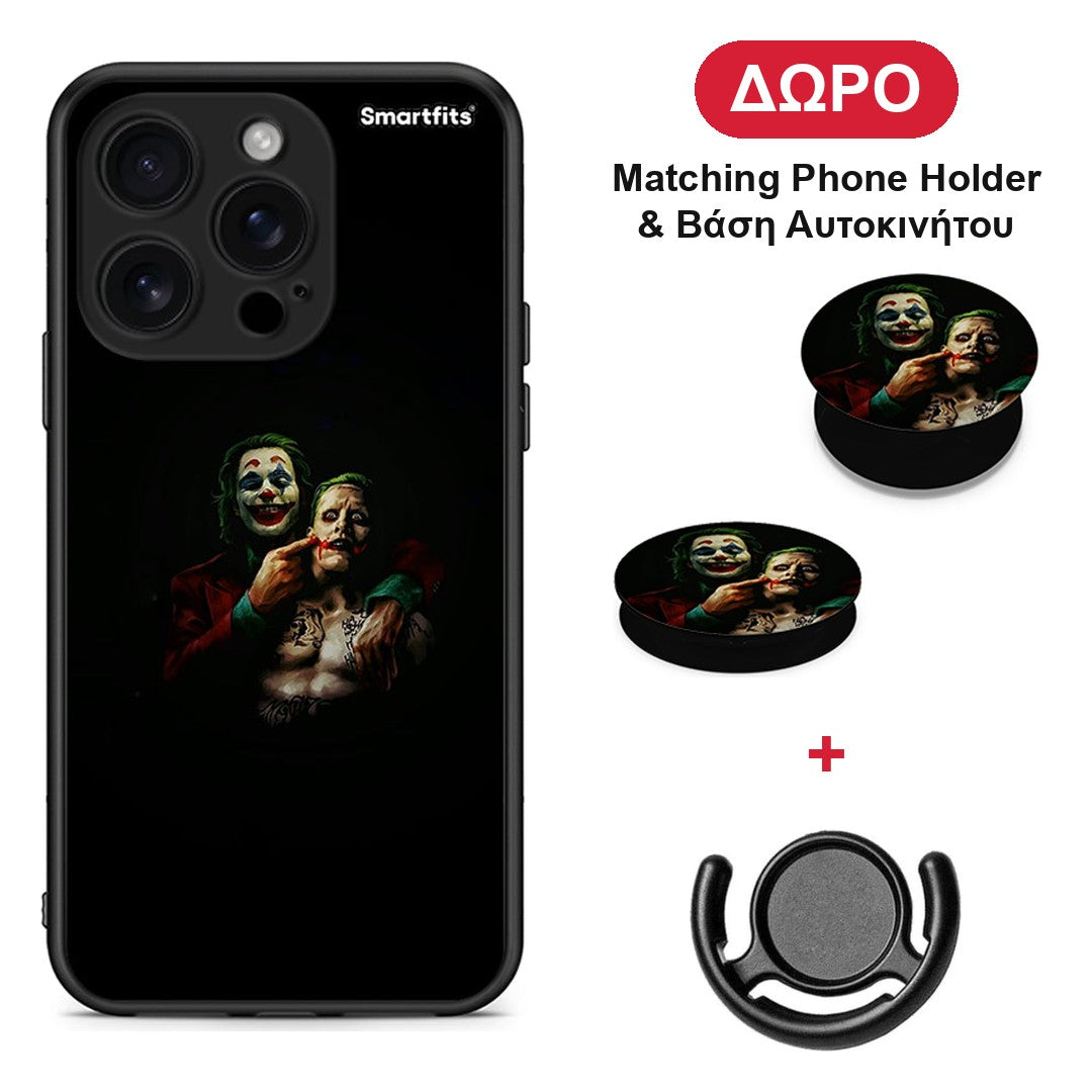 Hero Clown - iPhone 16 Pro θήκη + Δώρο Phone Holder & Βάση Αυτοκινήτου