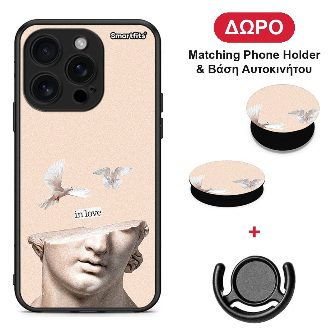 In Love - iPhone 16 Pro θήκη + Δώρο Phone Holder & Βάση Αυτοκινήτου