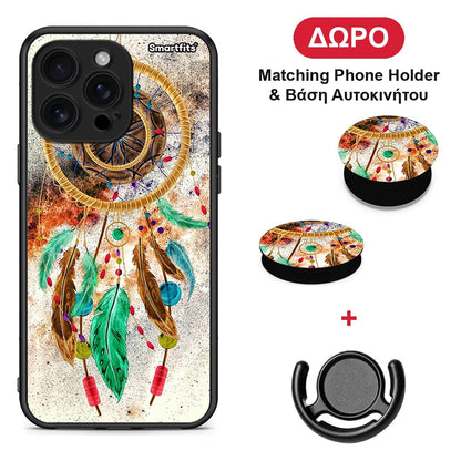 Boho DreamCatcher - iPhone 16 Pro Max θήκη + Δώρο Phone Holder & Βάση Αυτοκινήτου