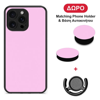 Cotton Candy Pink - iPhone 16 Pro Max θήκη + Δώρο Phone Holder & Βάση Αυτοκινήτου