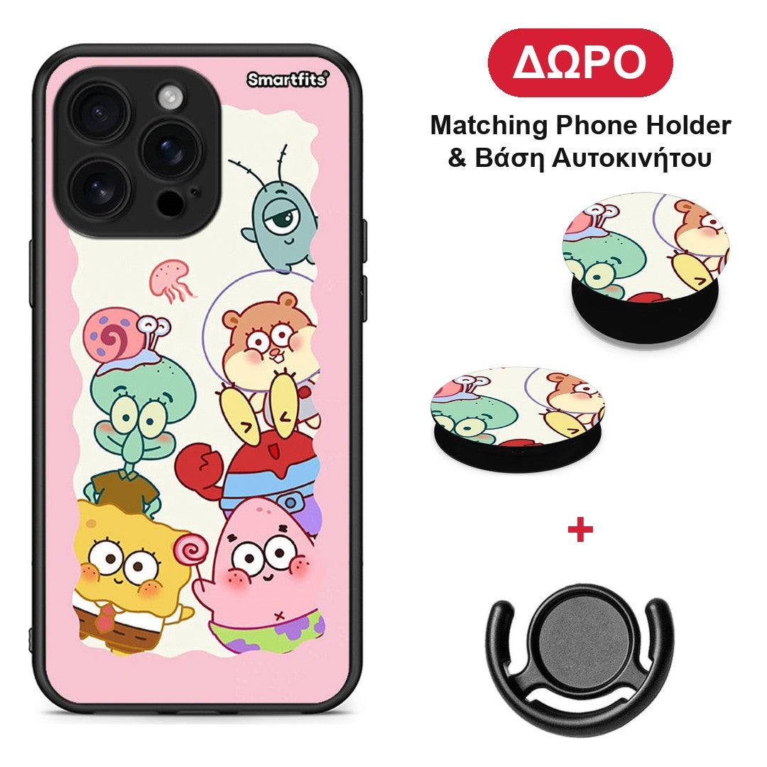 Cute Companion - iPhone 16 Pro Max θήκη + Δώρο Phone Holder & Βάση Αυτοκινήτου