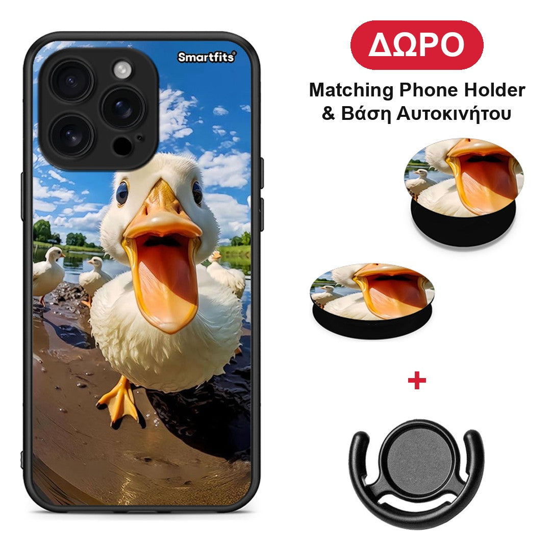 Duck Face - iPhone 16 Pro Max θήκη + Δώρο Phone Holder & Βάση Αυτοκινήτου