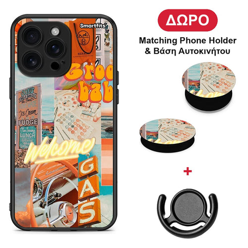 Groovy Babe - iPhone 16 Pro Max θήκη + Δώρο Phone Holder & Βάση Αυτοκινήτου