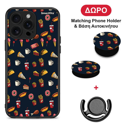 Random Hungry - iPhone 16 Pro Max θήκη + Δώρο Phone Holder & Βάση Αυτοκινήτου