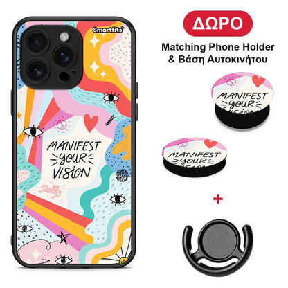 Manifest Your Vision - iPhone 16 Pro Max θήκη + Δώρο Phone Holder & Βάση Αυτοκινήτου