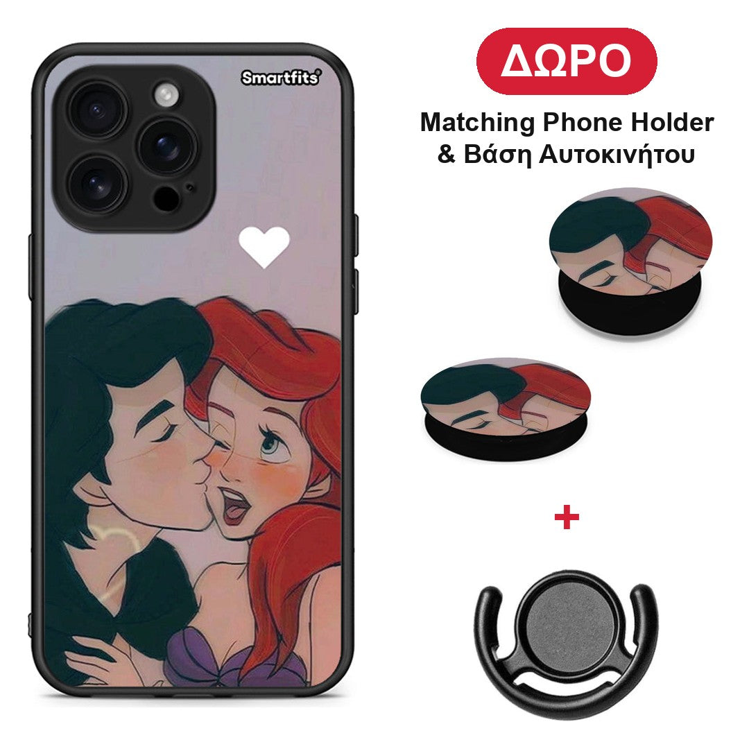 Mermaid Couple - iPhone 16 Pro Max θήκη + Δώρο Phone Holder & Βάση Αυτοκινήτου