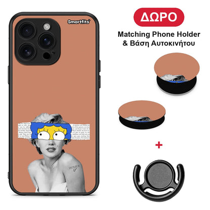 Sim Merilyn - iPhone 16 Pro Max θήκη + Δώρο Phone Holder & Βάση Αυτοκινήτου