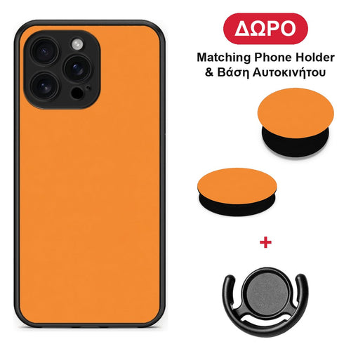 Tangerine Orange - iPhone 16 Pro Max θήκη + Δώρο Phone Holder & Βάση Αυτοκινήτου