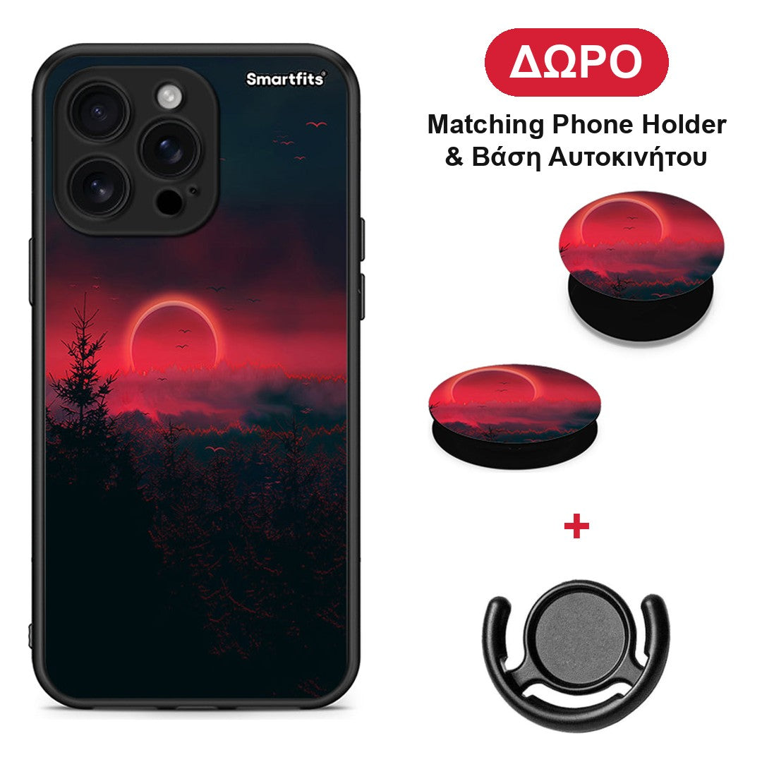 Tropic Sunset - iPhone 16 Pro Max θήκη + Δώρο Phone Holder & Βάση Αυτοκινήτου