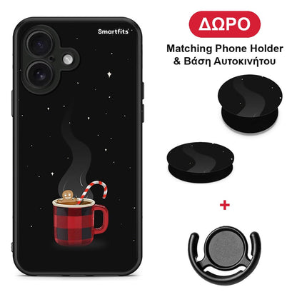Xmas Bathing - iPhone 16 θήκη + Δώρο Phone Holder & Βάση Αυτοκινήτου