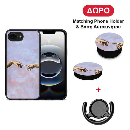 Adam Hand - iPhone 16e θήκη + Δώρο Phone Holder & Βάση Αυτοκινήτου