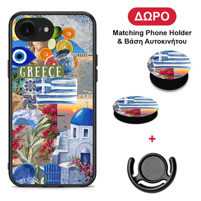 All Greek - iPhone 16e θήκη + Δώρο Phone Holder & Βάση Αυτοκινήτου