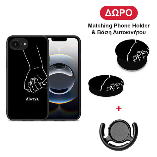 Always & Forever 1 - iPhone 16e θήκη + Δώρο Phone Holder & Βάση Αυτοκινήτου