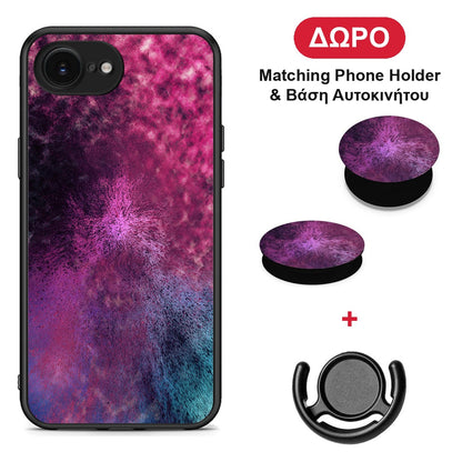 Galactic Aurora - iPhone 16e θήκη + Δώρο Phone Holder & Βάση Αυτοκινήτου