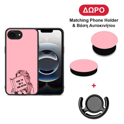 Bad Bitch - iPhone 16e θήκη + Δώρο Phone Holder & Βάση Αυτοκινήτου