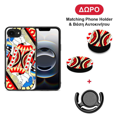 Card Love - iPhone 16e θήκη + Δώρο Phone Holder & Βάση Αυτοκινήτου