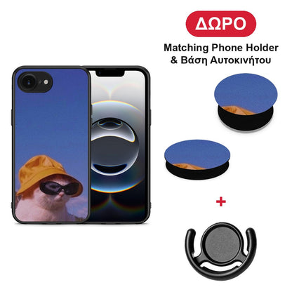 Cat Diva - iPhone 16e θήκη + Δώρο Phone Holder & Βάση Αυτοκινήτου