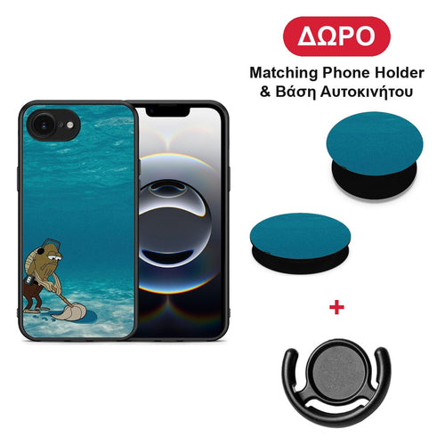 Clean The Ocean - iPhone 16e θήκη + Δώρο Phone Holder & Βάση Αυτοκινήτου