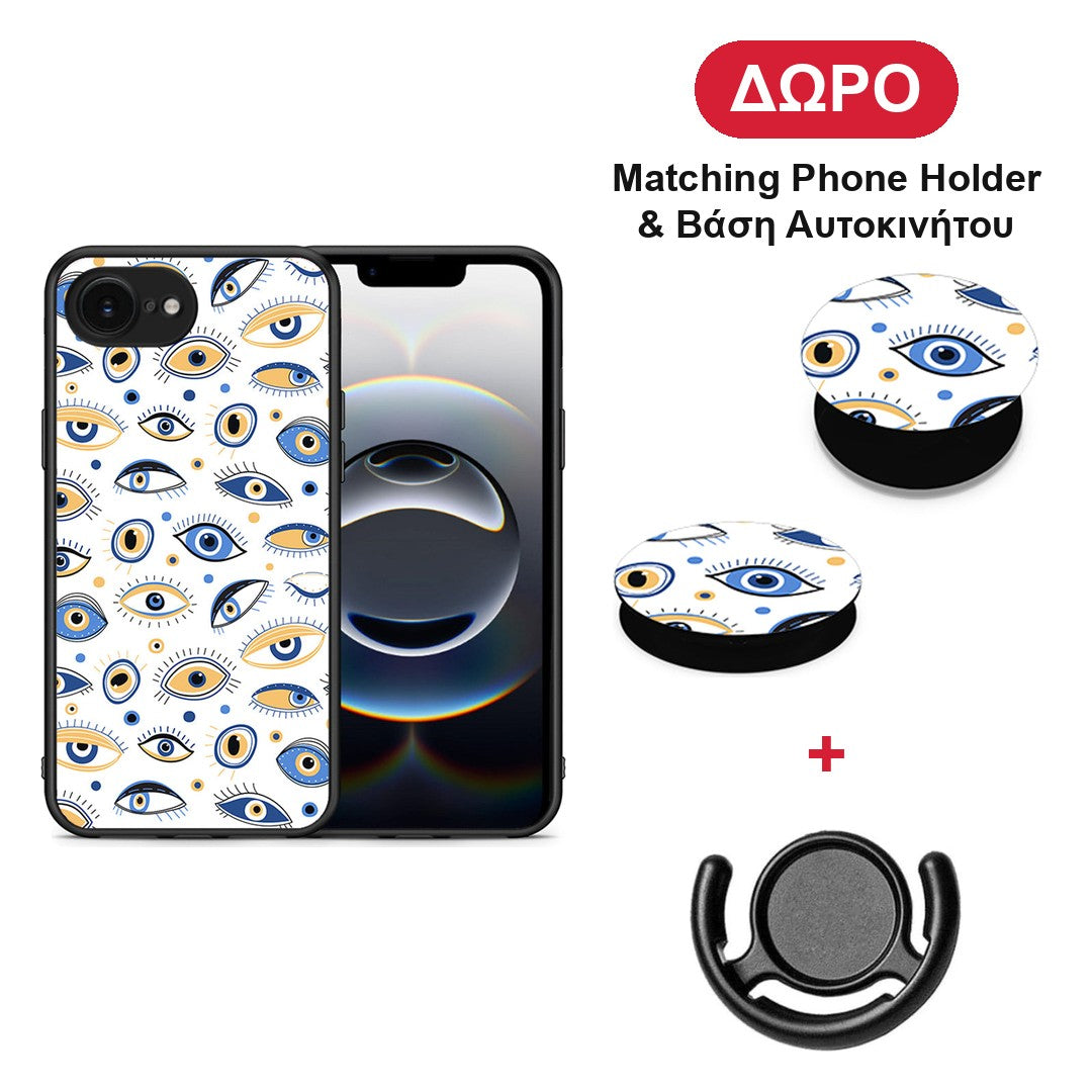 Ftou Ftou - iPhone 16e θήκη + Δώρο Phone Holder & Βάση Αυτοκινήτου