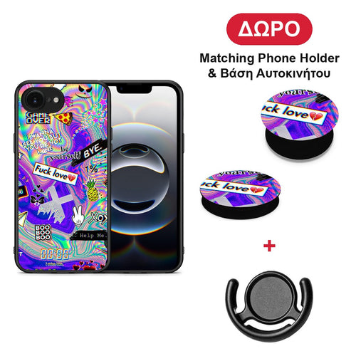 Game Over - iPhone 16e θήκη + Δώρο Phone Holder & Βάση Αυτοκινήτου