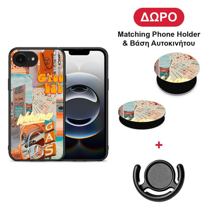 Groovy Babe - iPhone 16e θήκη + Δώρο Phone Holder & Βάση Αυτοκινήτου