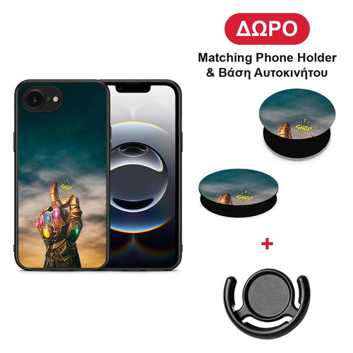 Infinity Snap - iPhone 16e θήκη + Δώρο Phone Holder & Βάση Αυτοκινήτου