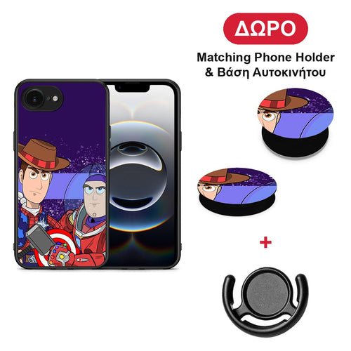 Infinity Story - iPhone 16e θήκη + Δώρο Phone Holder & Βάση Αυτοκινήτου
