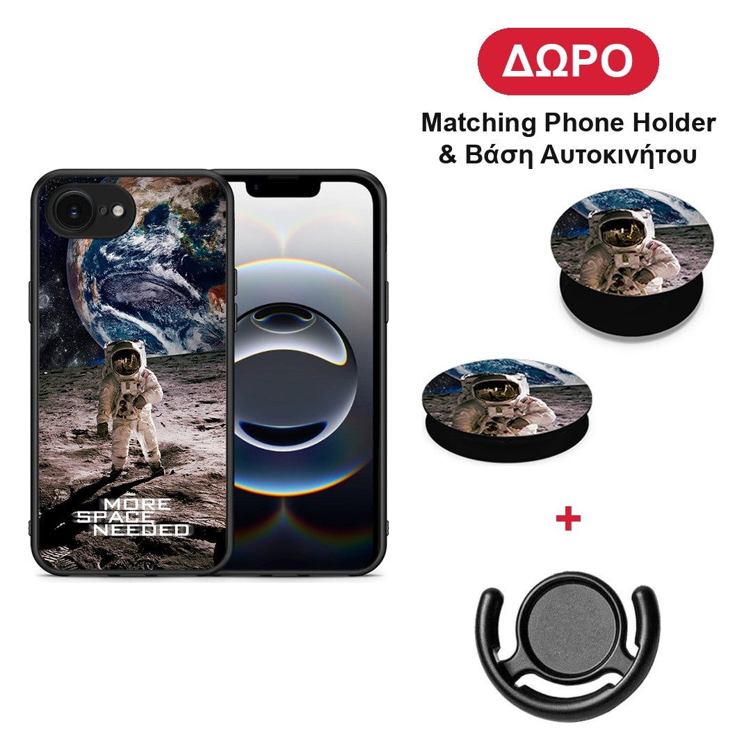 More Space - iPhone 16e θήκη + Δώρο Phone Holder & Βάση Αυτοκινήτου