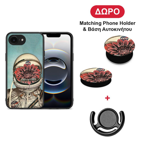 Nasa Bloom - iPhone 16e θήκη + Δώρο Phone Holder & Βάση Αυτοκινήτου