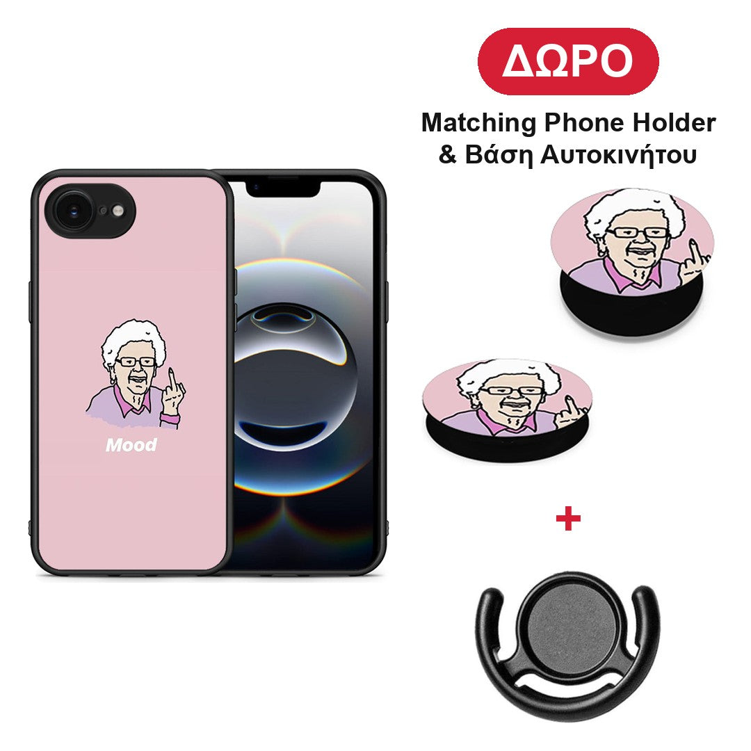 PopArt Mood - iPhone 16e θήκη + Δώρο Phone Holder & Βάση Αυτοκινήτου
