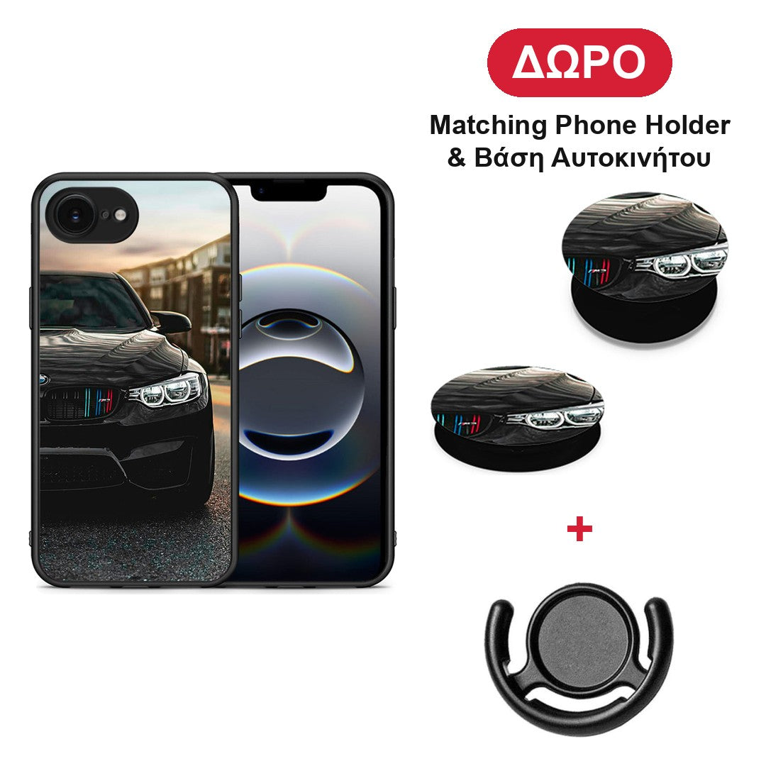 Racing M3 - iPhone 16e θήκη + Δώρο Phone Holder & Βάση Αυτοκινήτου