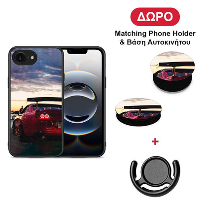 Racing Supra - iPhone 16e θήκη + Δώρο Phone Holder & Βάση Αυτοκινήτου