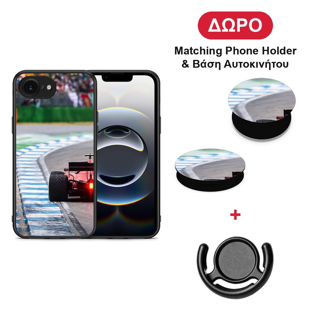 Racing Vibes - iPhone 16e θήκη + Δώρο Phone Holder & Βάση Αυτοκινήτου