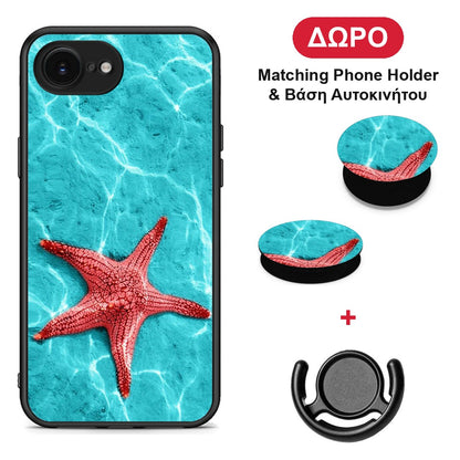 Red Starfish - iPhone 16e θήκη + Δώρο Phone Holder & Βάση Αυτοκινήτου
