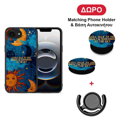 Screaming Sky - iPhone 16e θήκη + Δώρο Phone Holder & Βάση Αυτοκινήτου