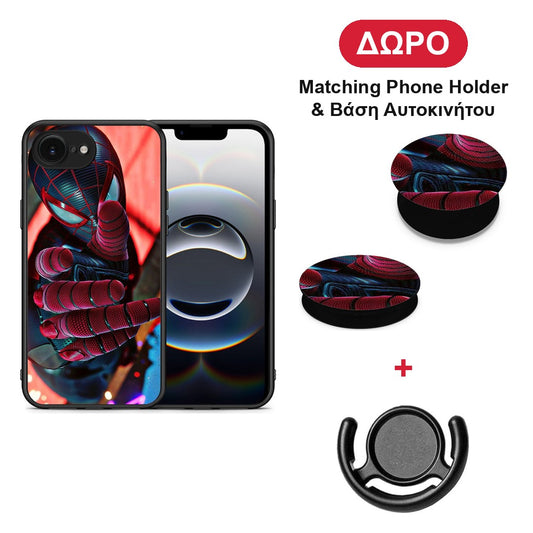 Spider Hand - iPhone 16e θήκη + Δώρο Phone Holder & Βάση Αυτοκινήτου