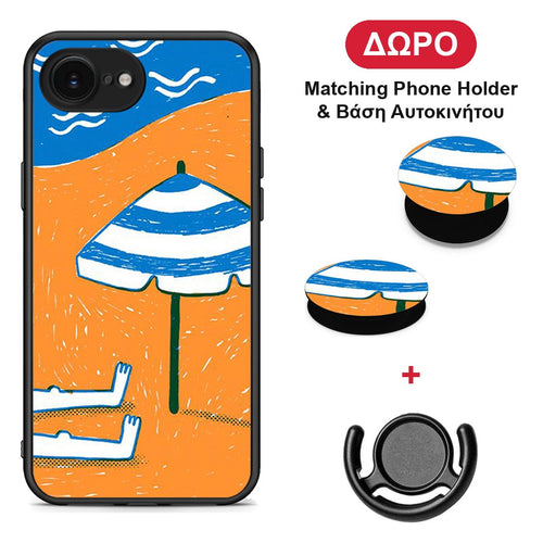 Summering - iPhone 16e θήκη + Δώρο Phone Holder & Βάση Αυτοκινήτου