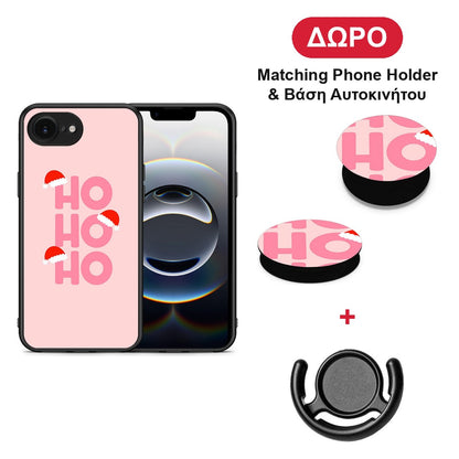 Xmas Ho Ho Ho - iPhone 16e θήκη + Δώρο Phone Holder & Βάση Αυτοκινήτου