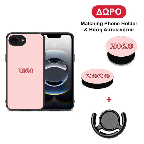XOXO Love - iPhone 16e θήκη + Δώρο Phone Holder & Βάση Αυτοκινήτου