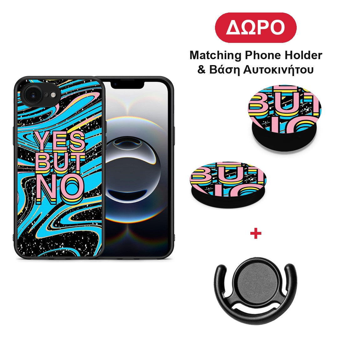 Yes But No - iPhone 16e θήκη + Δώρο Phone Holder & Βάση Αυτοκινήτου