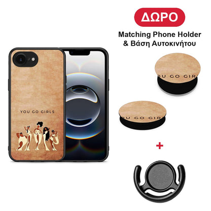 You Go Girl - iPhone 16e θήκη + Δώρο Phone Holder & Βάση Αυτοκινήτου