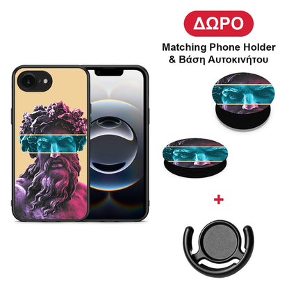 Zeus Art - iPhone 16e θήκη + Δώρο Phone Holder & Βάση Αυτοκινήτου