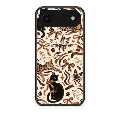 Θήκη iPhone 17 Air Wild Cats and Animal Print Collage από τη Smartfits με σχέδιο στο πίσω μέρος και μαύρο περίβλημα | iPhone 17 Air Wild Cats and Animal Print Collage case with colorful back and black bezels