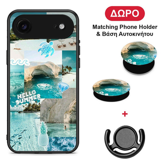 Aesthetic Summer - iPhone 17 Air θήκη + Δώρο Phone Holder & Βάση Αυτοκινήτου