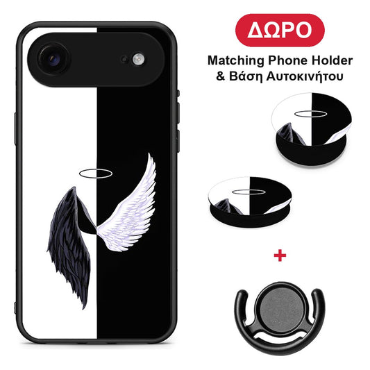 Angels Demons - iPhone 17 Air θήκη + Δώρο Phone Holder & Βάση Αυτοκινήτου
