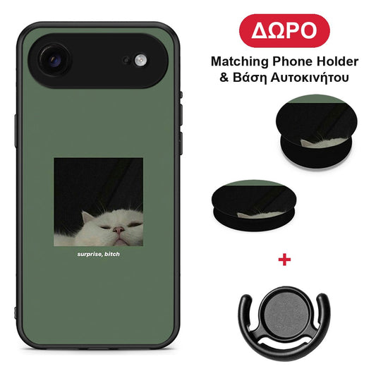 Bitch Surprise - iPhone 17 Air θήκη + Δώρο Phone Holder & Βάση Αυτοκινήτου