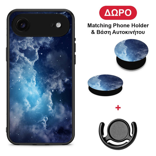 Galactic Blue Sky - iPhone 17 Air θήκη + Δώρο Phone Holder & Βάση Αυτοκινήτου